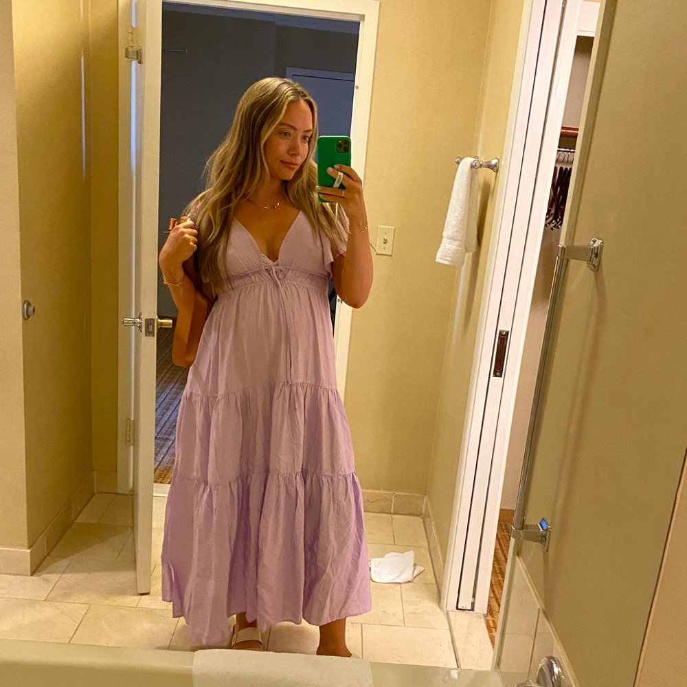 Chic Lavender Maxi Dress